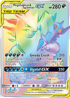 Mega Sableye & Tyranitar-GX Unified Minds #245