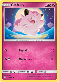 Clefairy Hidden Fates #39