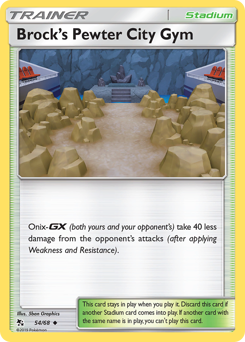 Brock's Pewter City Gym #54 Hidden Fates