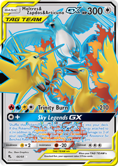 Moltres & Zapdos & Articuno-GX Hidden Fates #66