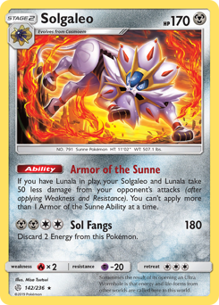 Solgaleo #142 Cosmic Eclipse