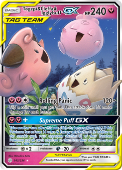 Togepi & Cleffa & Igglybuff-GX #143 Cosmic Eclipse
