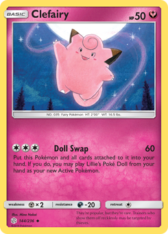 Clefairy Cosmic Eclipse #144