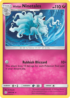 Alolan Ninetales #145 Cosmic Eclipse
