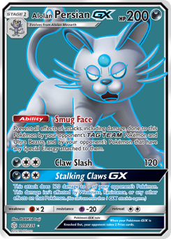 Alolan Persian-GX #219 Cosmic Eclipse