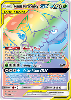 Venusaur & Snivy-GX #249 Cosmic Eclipse