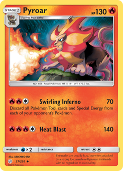 Pyroar #37 Cosmic Eclipse