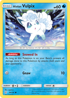 Alolan Vulpix #39 Cosmic Eclipse