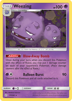 Weezing #77 Cosmic Eclipse
