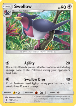 Swellow #104 Guardians Rising