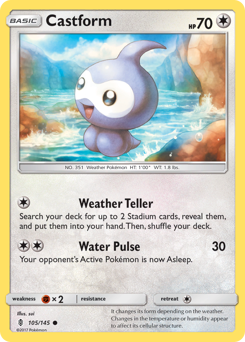 Castform #105 Guardians Rising
