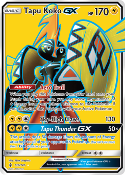 Tapu Koko-GX #135 Guardians Rising