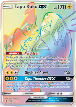 Tapu Koko-GX #153 Guardians Rising