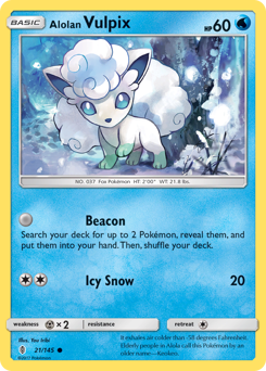 Alolan Vulpix #21 Guardians Rising