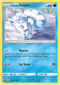 Alolan Vulpix #21A Guardians Rising