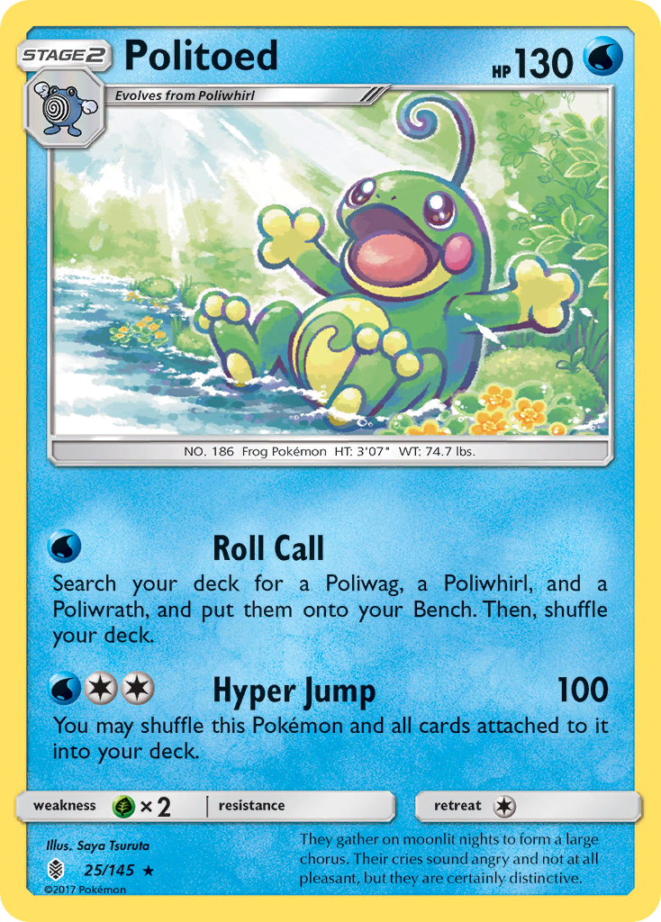 Politoed #25 Guardians Rising