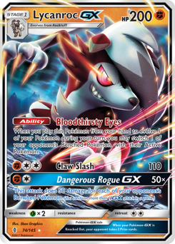 Lycanroc-GX #74 Guardians Rising
