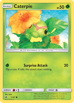 Caterpie Burning Shadows #1