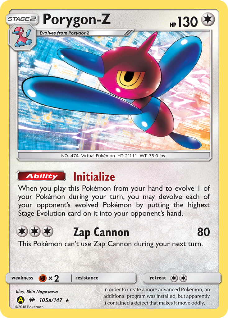 Porygon-Z #105A Burning Shadows