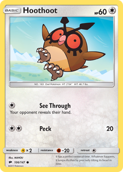 Hoothoot Burning Shadows #106
