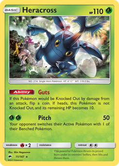 Heracross Burning Shadows #11