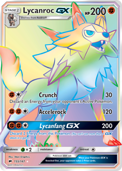 Lycanroc-GX #155 Burning Shadows