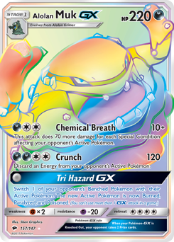 Alolan Muk-GX #157 Burning Shadows