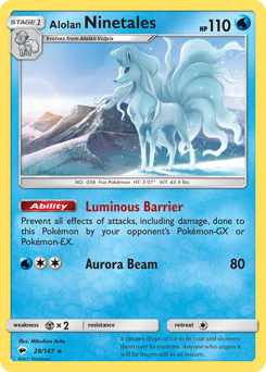 Alolan Ninetales #28 Burning Shadows