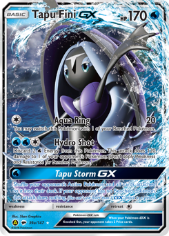 Tapu Fini-GX #39A Burning Shadows