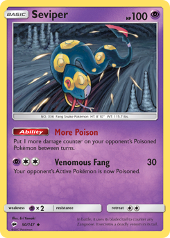 Seviper #50 Burning Shadows