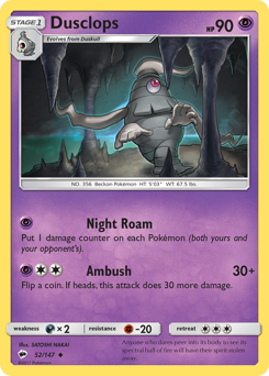 Dusclops Burning Shadows #52