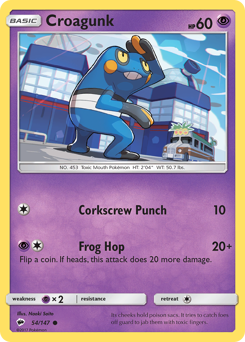 Croagunk Burning Shadows #54