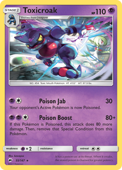 Toxicroak Burning Shadows #55