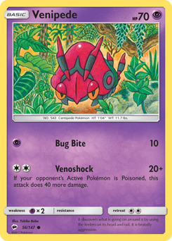 Venipede #56 Burning Shadows