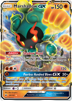 Marshadow-GX #80 Burning Shadows