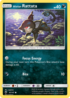 Alolan Rattata #81 Burning Shadows