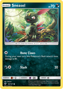 Sneasel Burning Shadows #85
