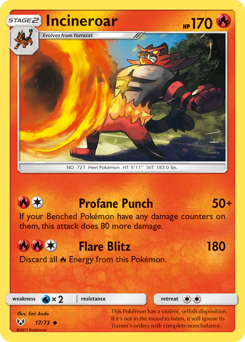 Incineroar #17 Shining Legends