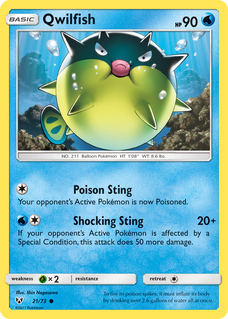Qwilfish #21 Shining Legends