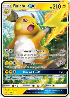 Raichu-GX #29 Shining Legends