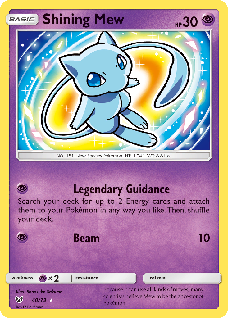 Shining Mew #40 Shining Legends
