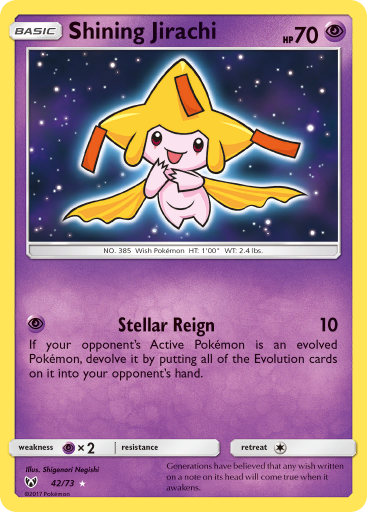 Shining Jirachi #42 Shining Legends