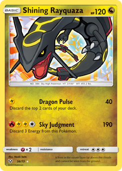 Shining Rayquaza #56 Shining Legends