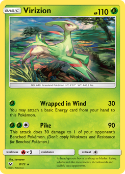 Virizion #8 Shining Legends