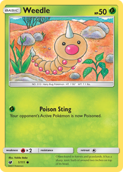 Weedle Crimson Invasion #1
