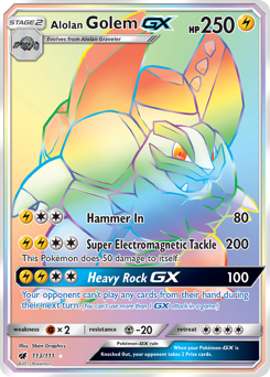 Alolan Golem-GX Crimson Invasion #113