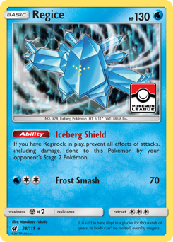 Regice #28 Crimson Invasion
