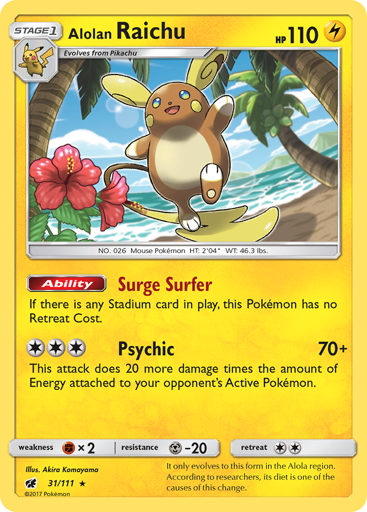 Alolan Raichu #31 Crimson Invasion