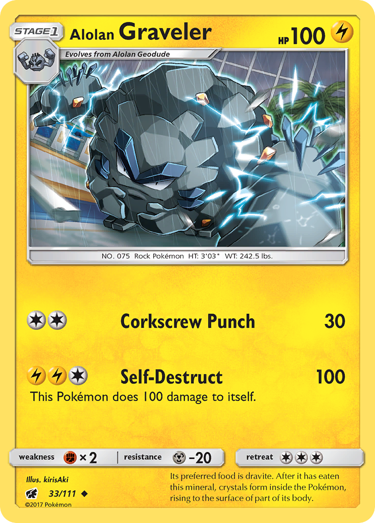 Alolan Graveler #33 Crimson Invasion