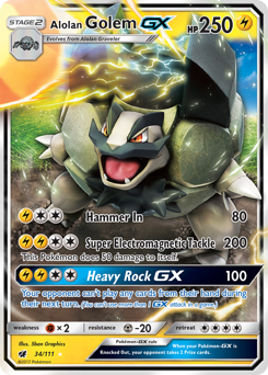 Alolan Golem-GX Crimson Invasion #34